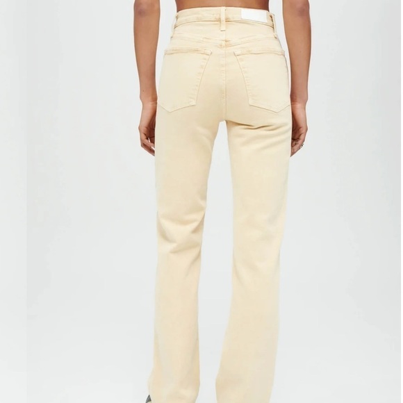 NWT Re/done 70's Ultra High Rise Birch Corduroy Wide Leg Pants - Picture 3 of 12